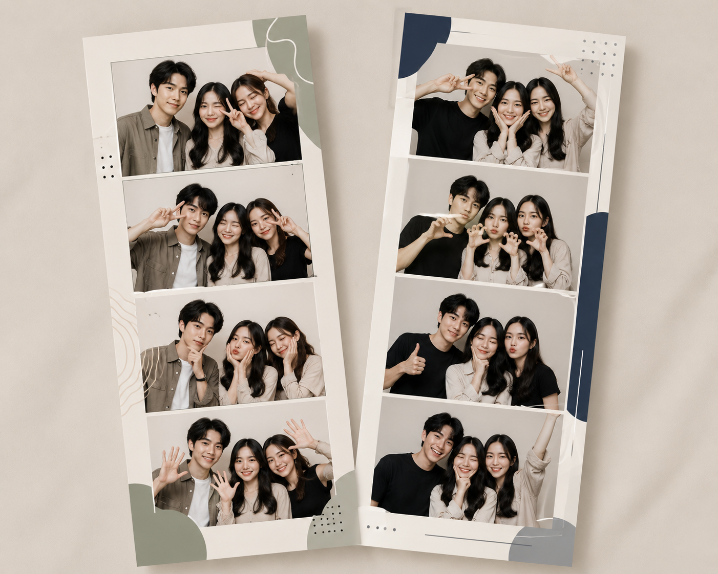 Contoh frame photobooth tema Modern Minimal